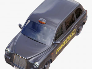 London taxi hackney carriage tx4 3D Model