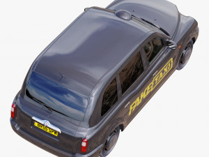 London taxi hackney carriage tx4 3D 模型