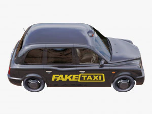 London taxi hackney carriage tx4 3D Model