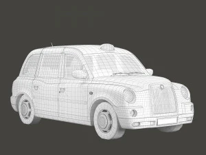 London taxi hackney carriage tx4 3D Model