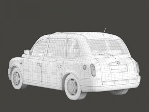 London taxi hackney carriage tx4 3D 模型