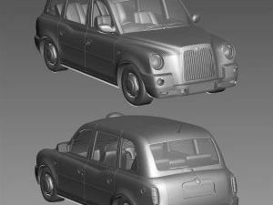 London taxi hackney carriage tx4 3D Model