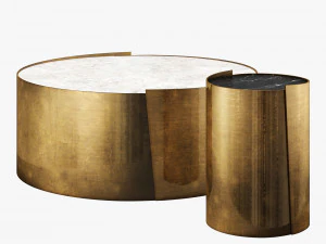 mesa de centro lateral alta kelly wearstler Modelo 3D