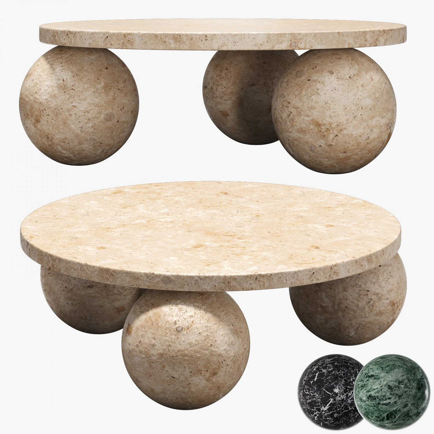 kelly wearstler morro coffee table 3D Model .c4d .max .obj .3ds .fbx .stl .blend 