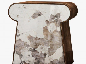 mesa lateral kelly wearstler ternion traid terceto Modelo 3D