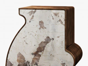 mesa lateral kelly wearstler ternion traid terceto Modelo 3D