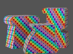 mesa lateral kelly wearstler ternion traid terceto Modelo 3D