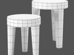 kelly wearstler tribute stool 3D Model