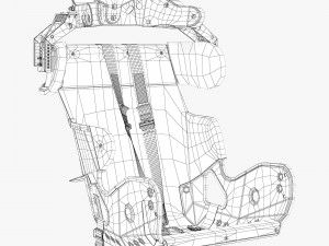 Kirkey containment racing seat 3D Model