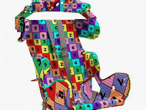Kirkey containment racing seat 3D Model