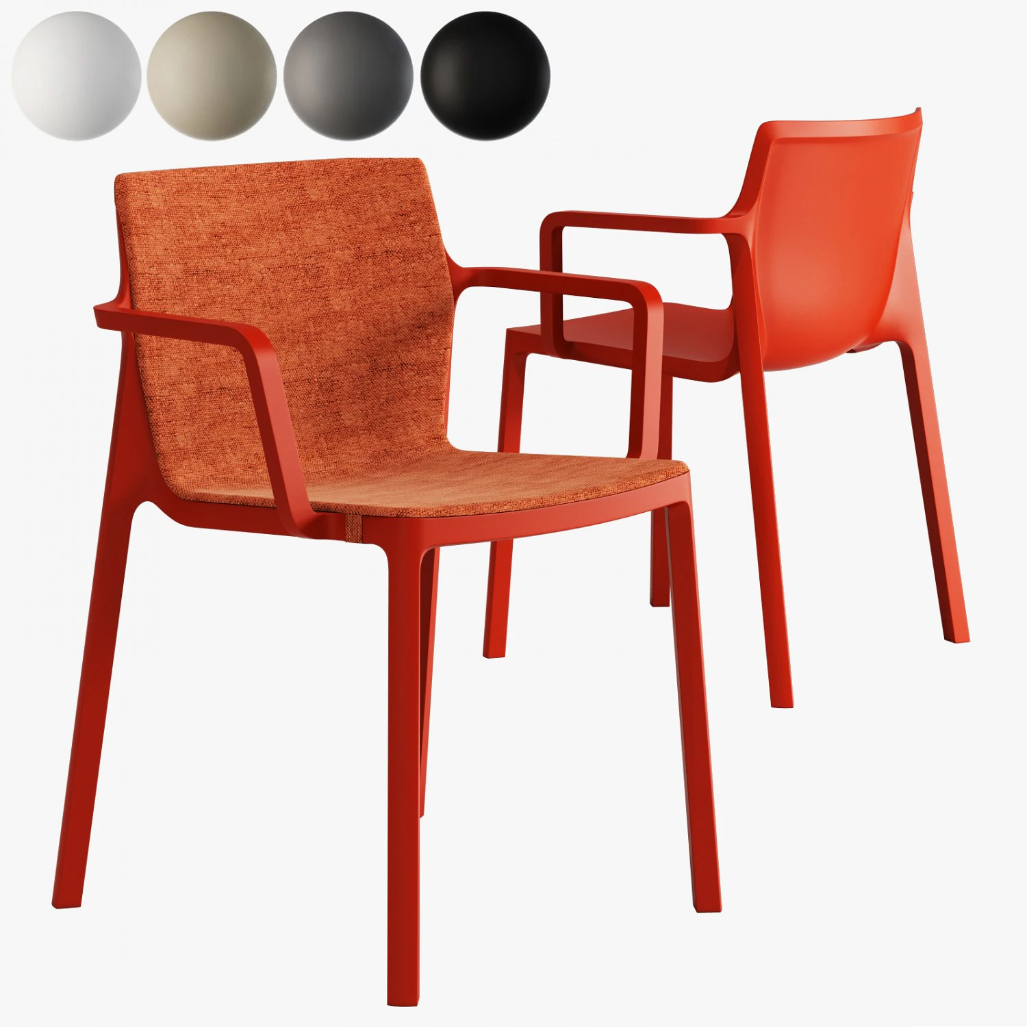 kristalia lp handrest 3D Model .c4d .max .obj .3ds .fbx .stl .blend 