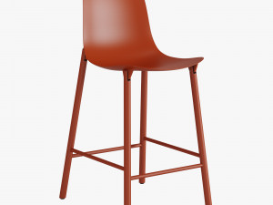 kristalia sharky stool metal 3D Model