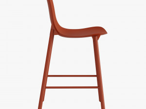 kristalia sharky stool metal 3D Model