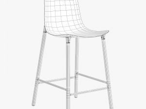 kristalia sharky stool metal 3D Model