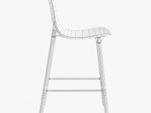 kristalia sharky stool metal 3D Model