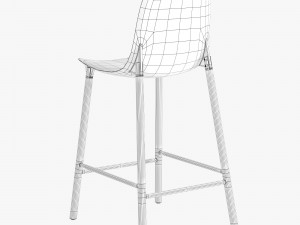 kristalia sharky stool metal 3D Model