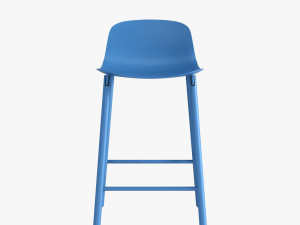 kristalia sharky stool metal 3D Model