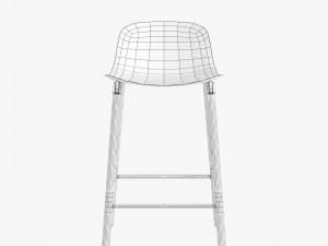 kristalia sharky stool metal 3D Model