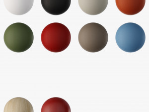 kristalia sharky stool wood Model 3D