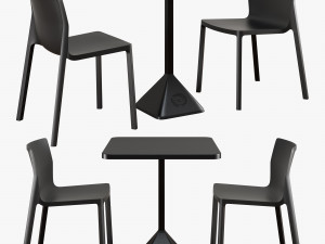 kristalia tnp table lp chair 3D Model