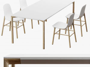 conjunto de jantar kristalia boiacca sharky Modelo 3D