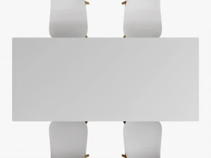 conjunto de jantar kristalia boiacca sharky Modelo 3D