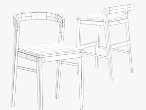 lovko floki chair and stool 3D Model