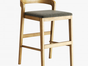 lovko floki chair and stool 3D Модель