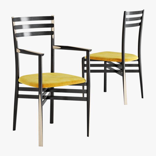roche bobois pencil chair 3D Модель .c4d .max .obj .3ds .fbx .stl .blend 