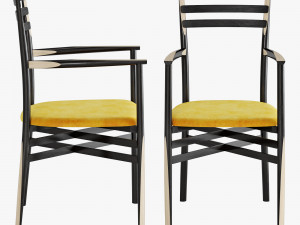 roche bobois pencil chair 3D Модель