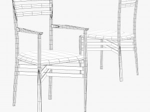 roche bobois pencil chair 3D Модель