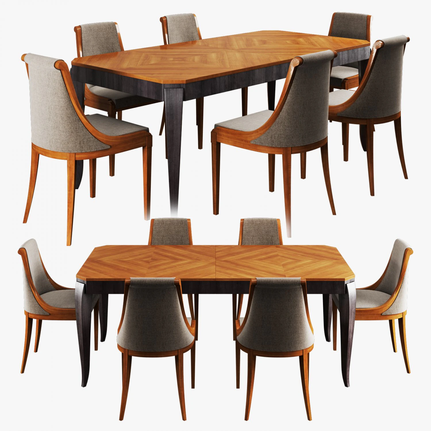 morelato dining set 001 3D Model .c4d .max .obj .3ds .fbx .stl .blend 