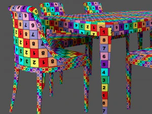 morelato dining set 001 3D Model