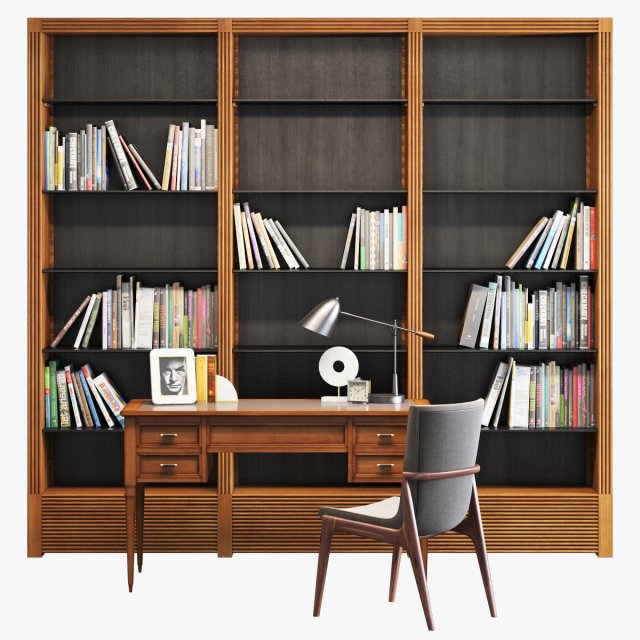 morelato office furniture set 001 Modello 3D .c4d .max .obj .3ds .fbx .stl .blend 