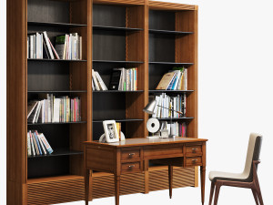 morelato office furniture set 001 Modello 3D