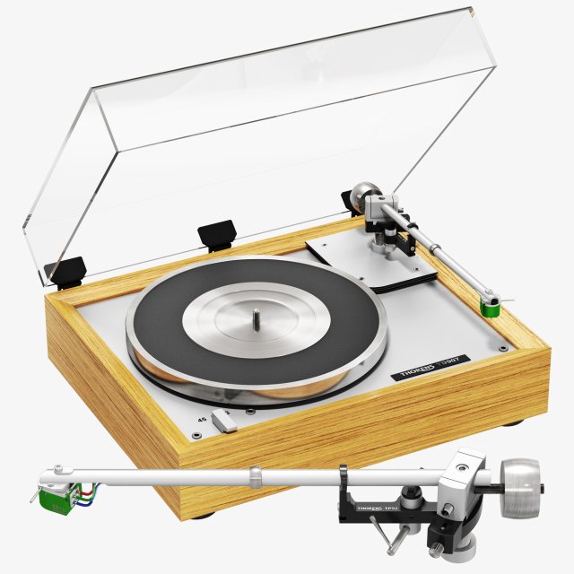 thorens td 907 3D Model .c4d .max .obj .3ds .fbx .stl .blend 