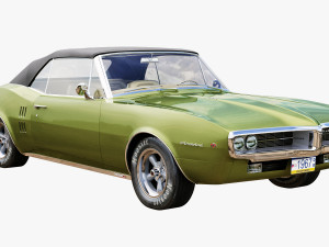pontiac firebird 1967 convertible 3D 模型