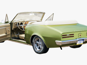 pontiac firebird 1967 convertible 3D 模型