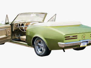 pontiac firebird 1967 convertible 3D Model