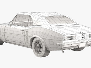 pontiac firebird 1967 convertible 3D 模型