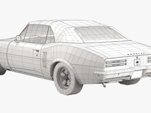 pontiac firebird 1967 convertible 3D Model