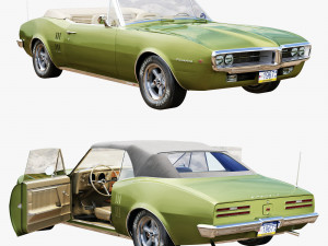 pontiac firebird 1967 convertible 3D 模型