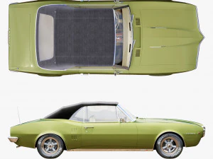 pontiac firebird 1967 convertible 3D Model