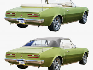 pontiac firebird 1967 convertible 3D 模型