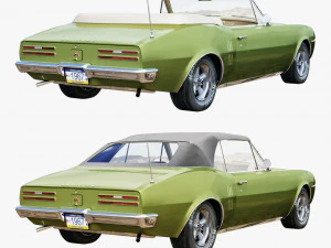 pontiac firebird 1967 convertible 3D Model