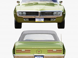 pontiac firebird 1967 convertible 3D 模型