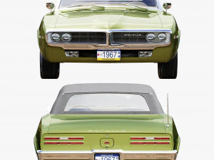 pontiac firebird 1967 convertible 3D Model