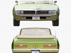 pontiac firebird 1967 convertible 3D 模型