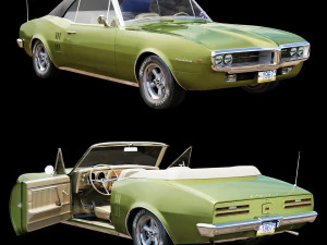 pontiac firebird 1967 convertible 3D Model