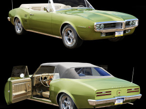 pontiac firebird 1967 convertible 3D 模型